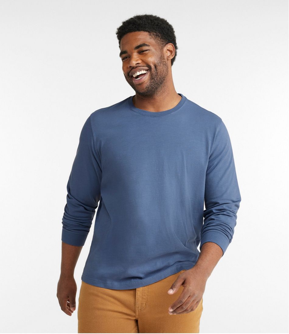 Men's Lakewashed Organic Cotton Long-Sleeve | T-Shirts at L.L.Bean