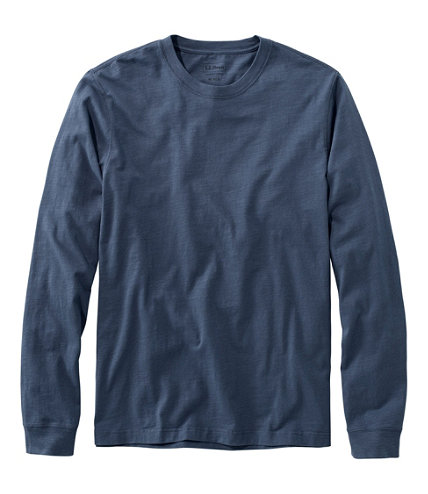 Men's Lakewashed Organic Cotton Tee, Long-Sleeve | T-Shirts at L.L.Bean