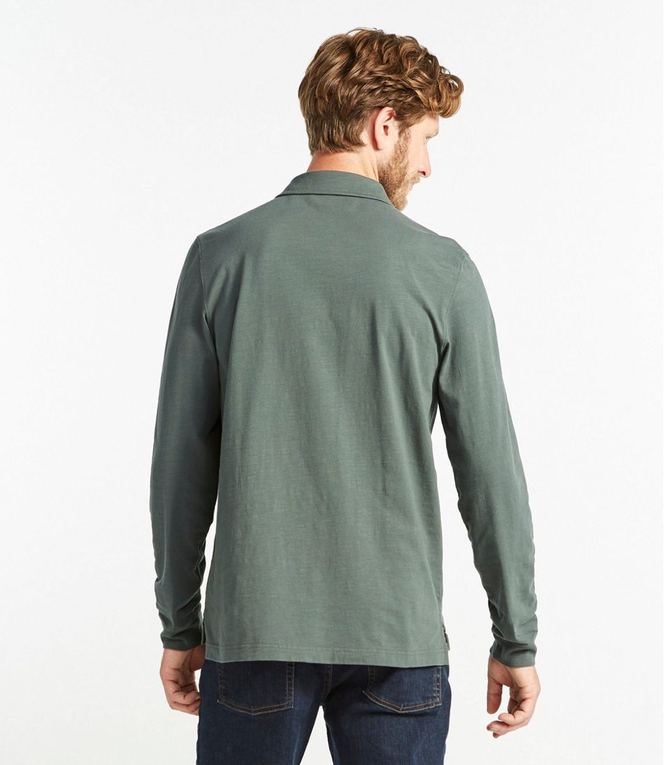 Landbrugs mandat kompakt Men's Lakewashed Organic Cotton Polo with Pocket, Long-Sleeve | Shirts at  L.L.Bean