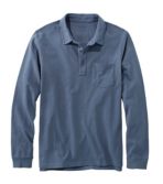 Men's Lakewashed® Organic Cotton Polo with Pocket, Long-Sleeve