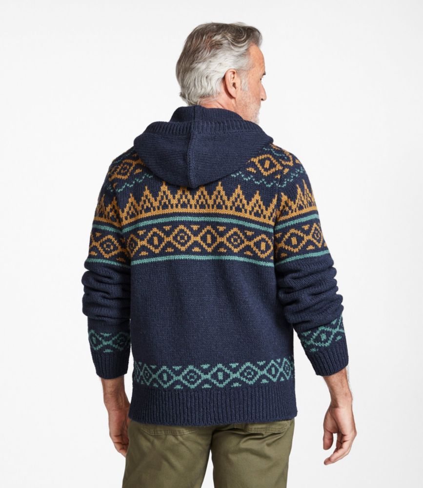 hooded wool sweater mens