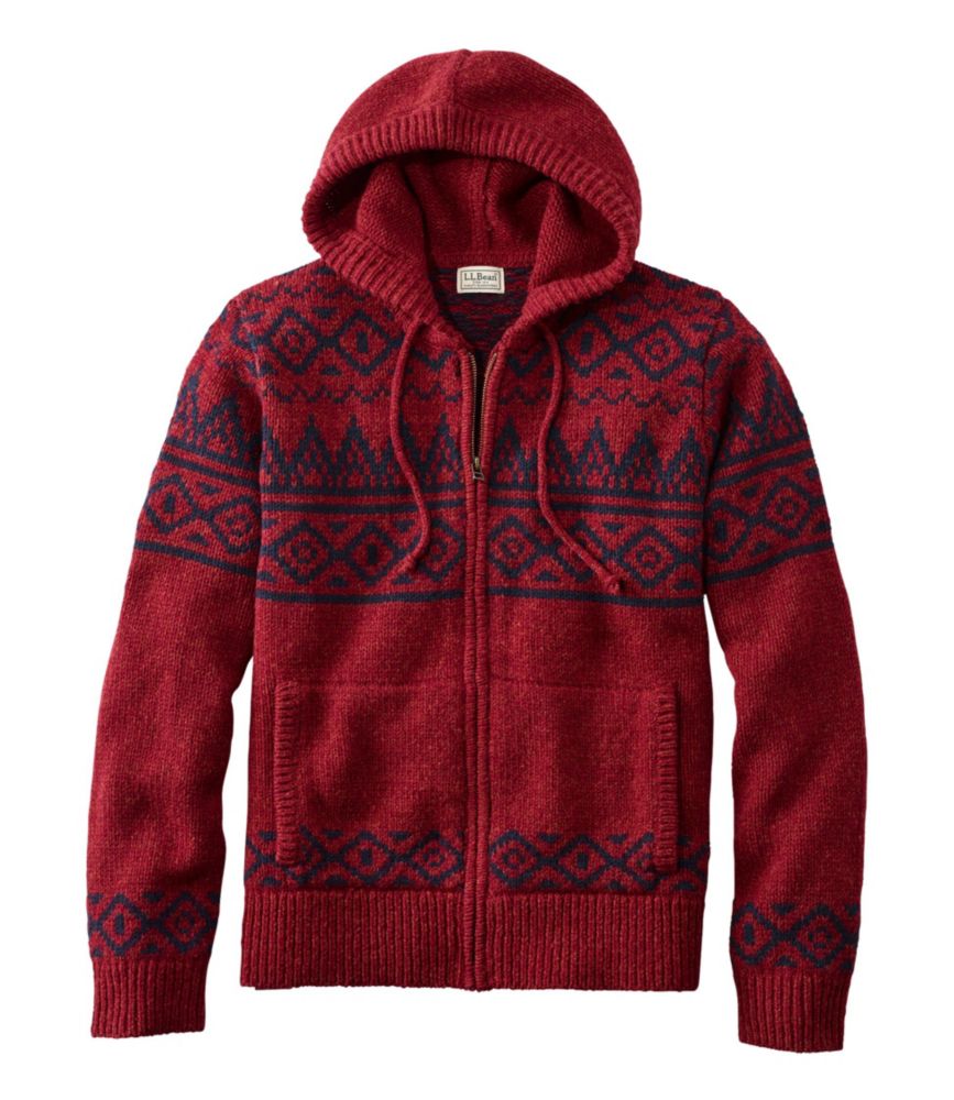 men's wool hooded sweaters