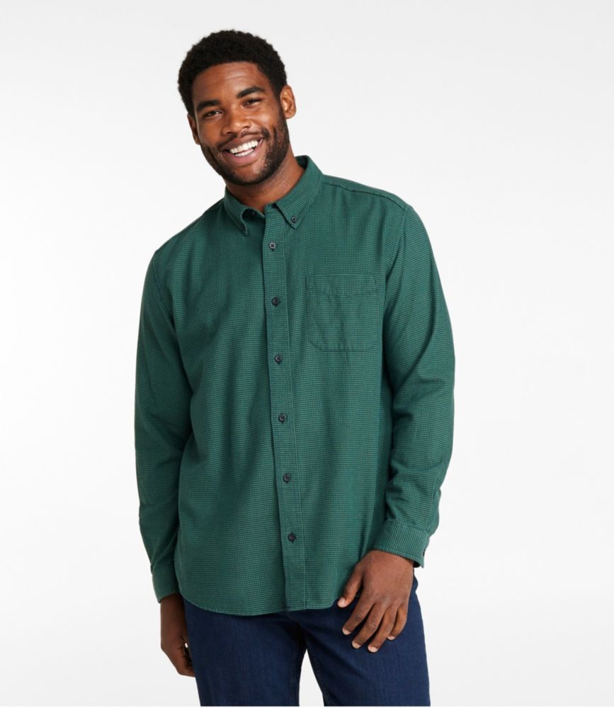 Men's Wicked Good Flannel Shirt, Slightly Fitted, Houndstooth