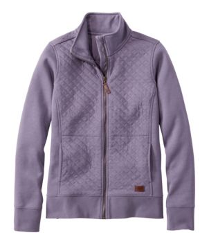 Women's Quilted Full-Zip Sweatshirt