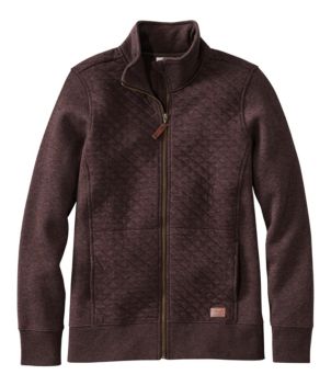 Women's Quilted Full-Zip Sweatshirt