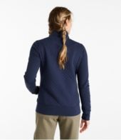 Women's Quilted Sweatshirt, Mixed Media Full-Zip