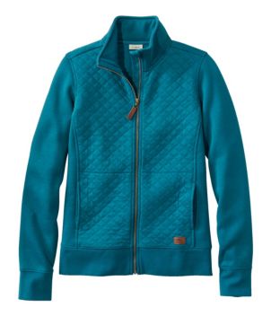 Women's Quilted Full-Zip Sweatshirt