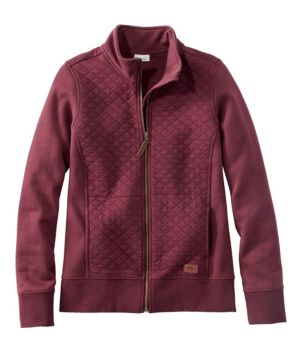 Women's Quilted Full-Zip Sweatshirt