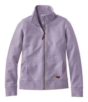Women's Quilted Full-Zip Sweatshirt