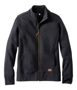 Women's Quilted Full-Zip Sweatshirt