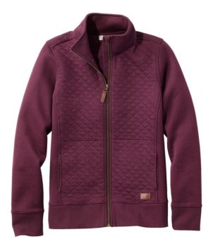 Women's Quilted Full-Zip Sweatshirt