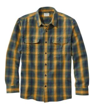 Men's Organic Flannel Shirt, Slightly Fitted