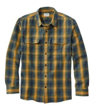 Men's Organic Flannel Shirt, Slightly Fitted