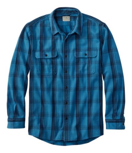 Men's Organic Flannel Shirt, Slightly Fitted | Casual Button-Down ...