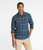 Men's Organic Flannel Shirt, Slightly Fitted