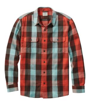 Men's Organic Flannel Shirt, Slightly Fitted