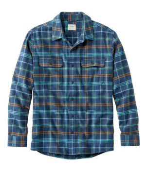 Men's Organic Flannel Shirt, Slightly Fitted