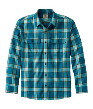 Men's Organic Flannel Shirt, Slightly Fitted