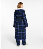 Women's Scotch Plaid Flannel Robe, Sherpa-Lined Long
