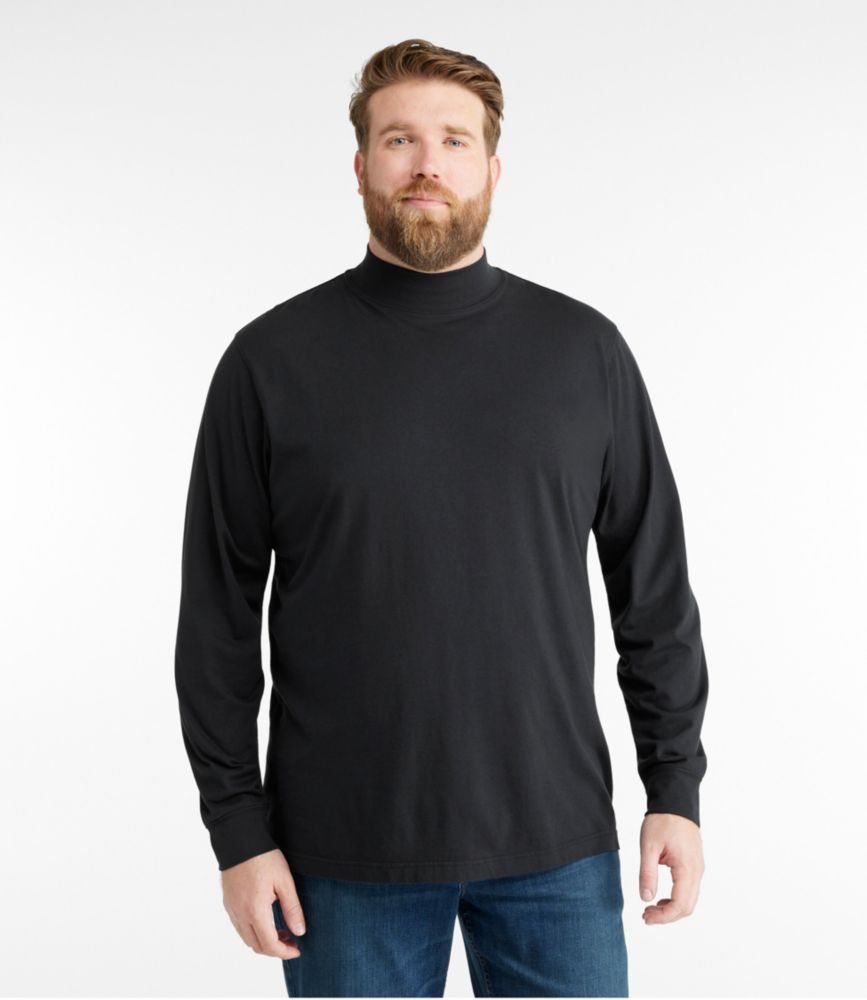 Men's Carefree Unshrinkable Mockneck Shirt, Charcoal Heather, small image number 4