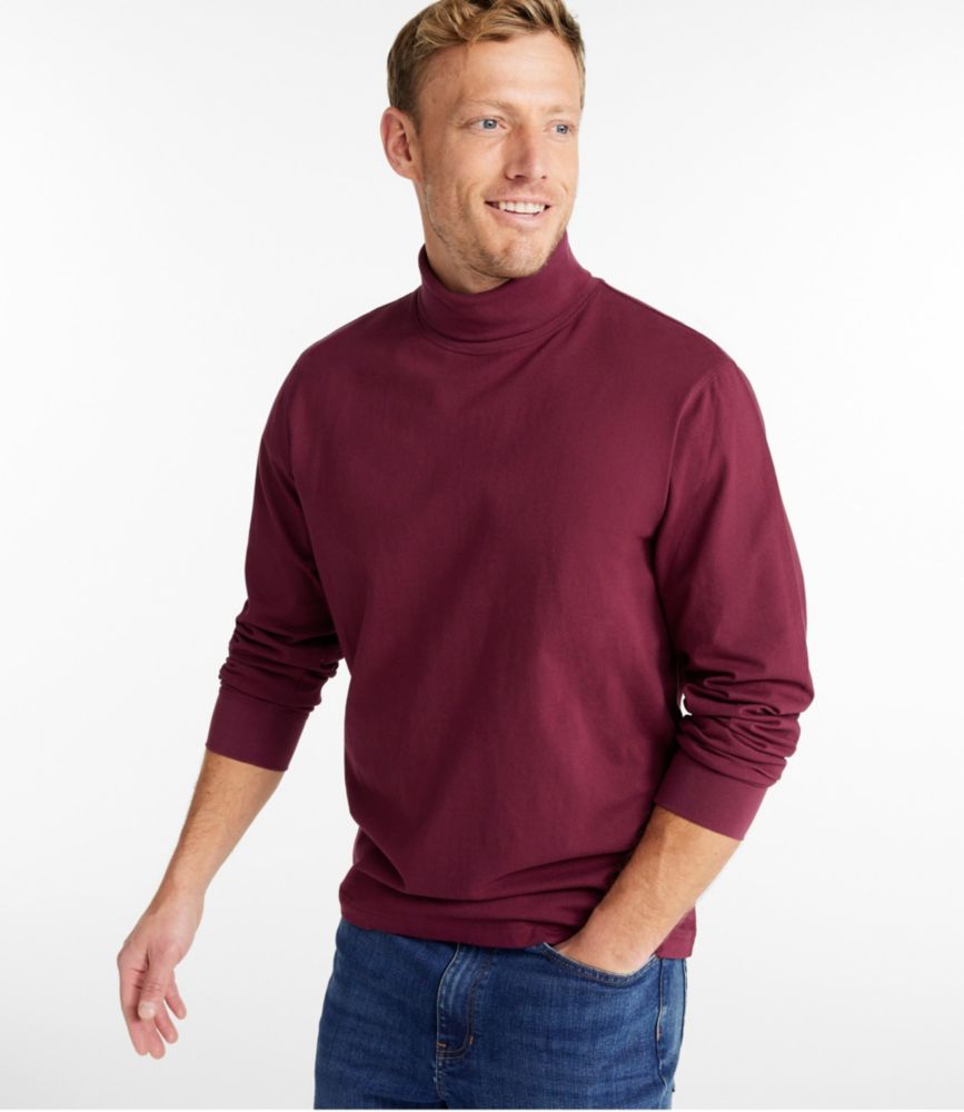 Men's Carefree Unshrinkable Turtleneck, Charcoal Heather, small image number 2