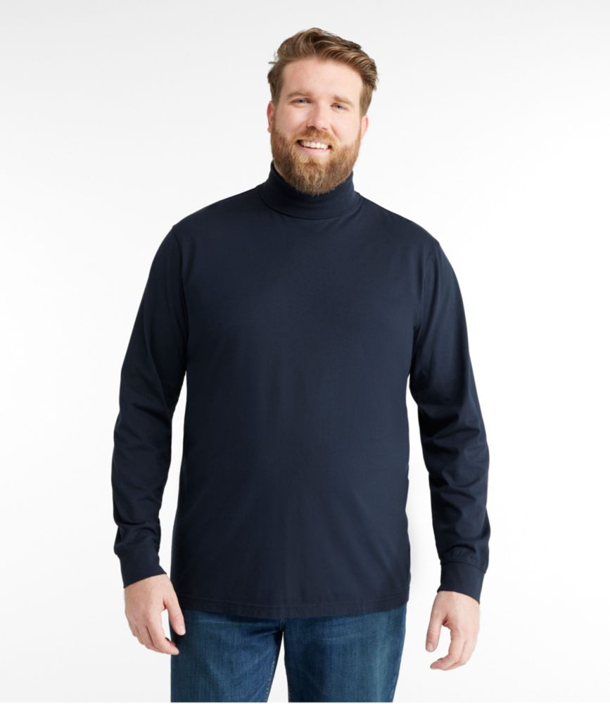 Men's Carefree Unshrinkable Turtleneck, Black, small image number 4