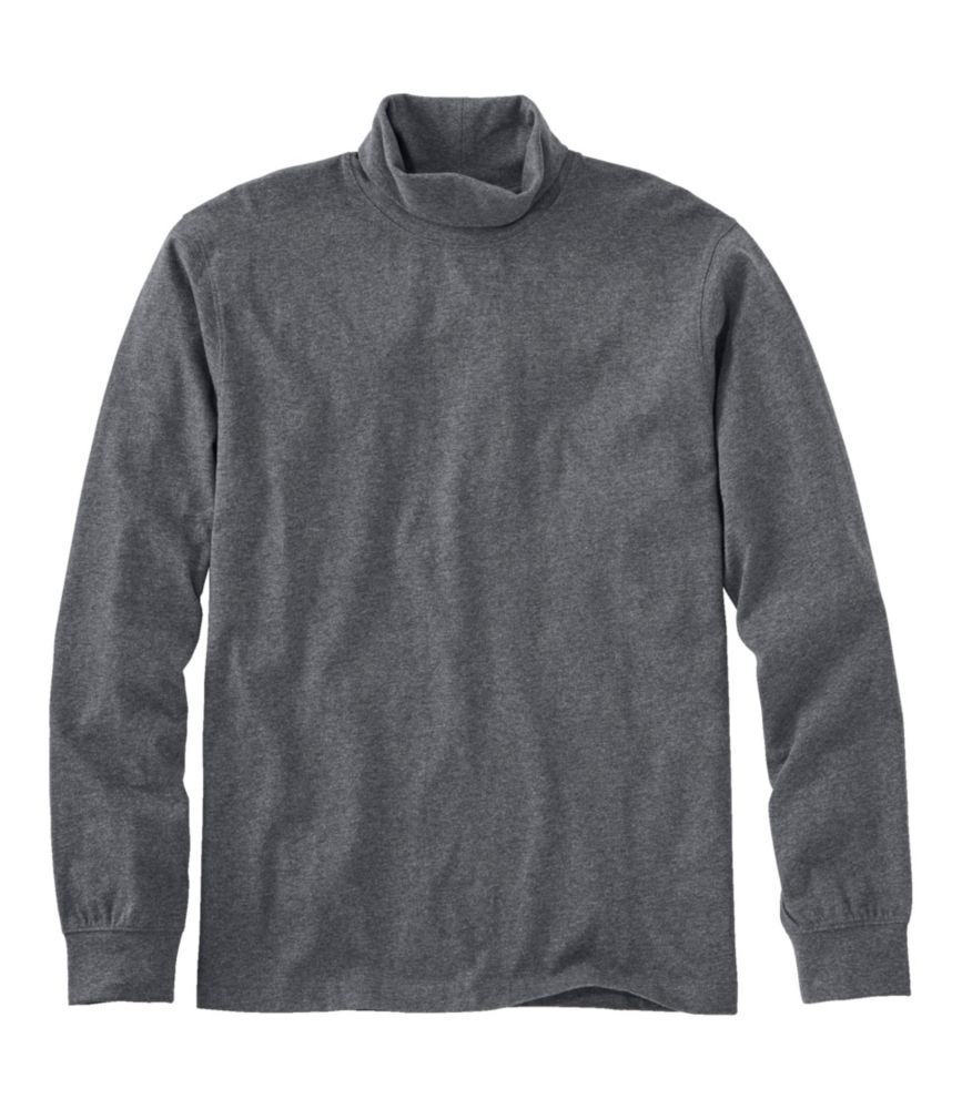 Men's Carefree Unshrinkable Turtleneck, Charcoal Heather, small image number 1