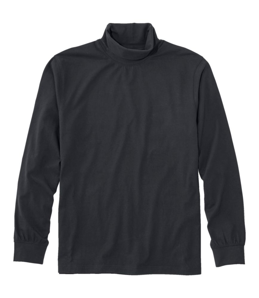 Men's Carefree Unshrinkable Turtleneck, Black, small image number 1