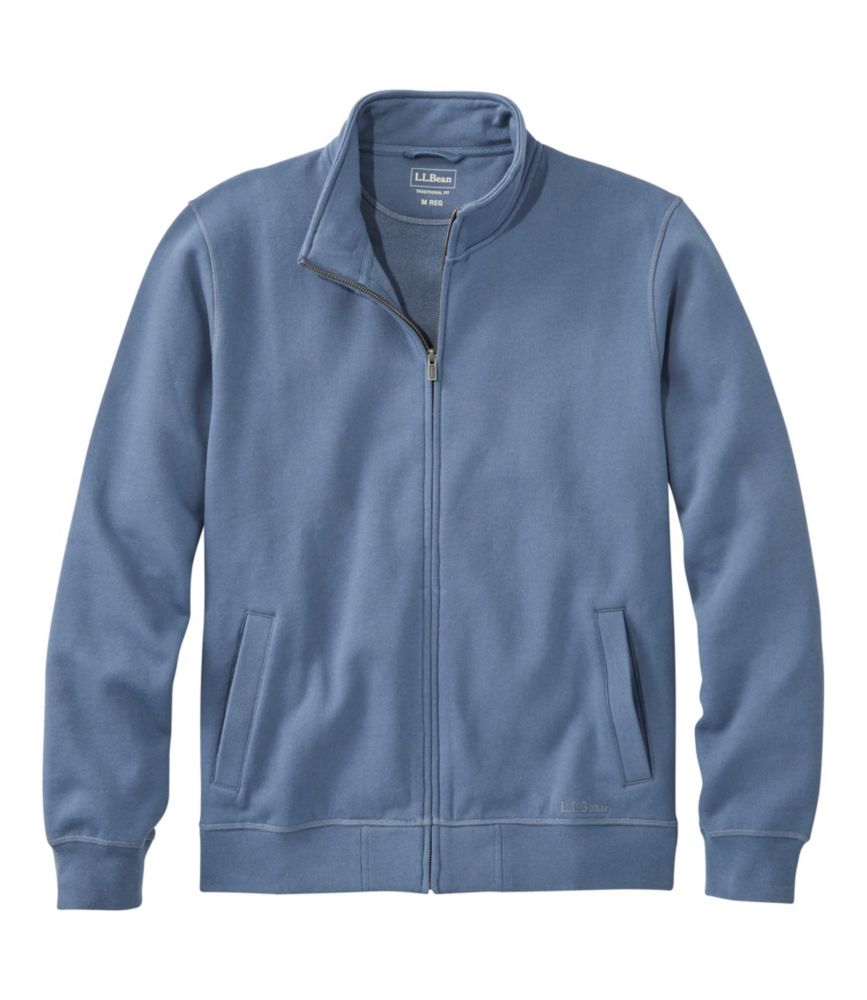 full zip collar sweatshirt