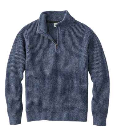 Men's Organic Cotton Sweater, Quarter Zip