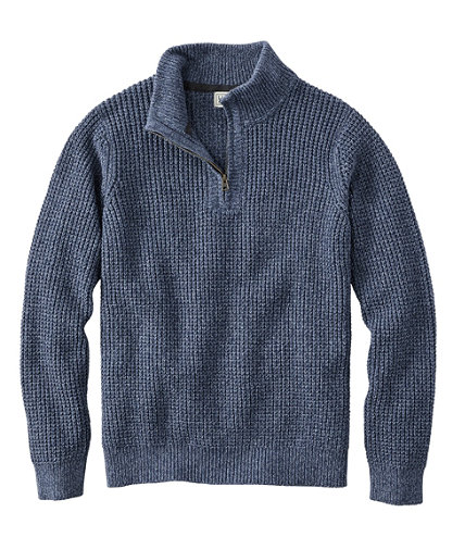 Men's Organic Cotton Sweater, Quarter Zip | Sweaters at L.L.Bean