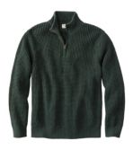 Men's Organic Cotton Waffle Sweater, Quarter Zip