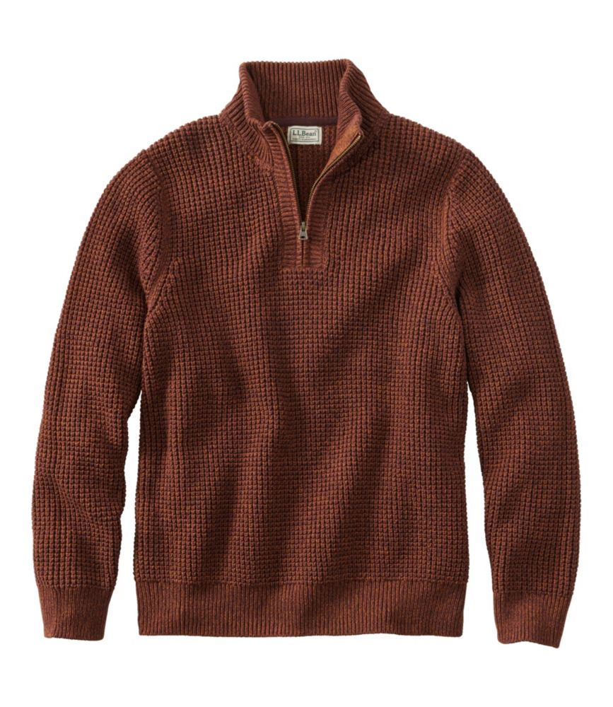 Men's Organic Cotton Waffle Sweater