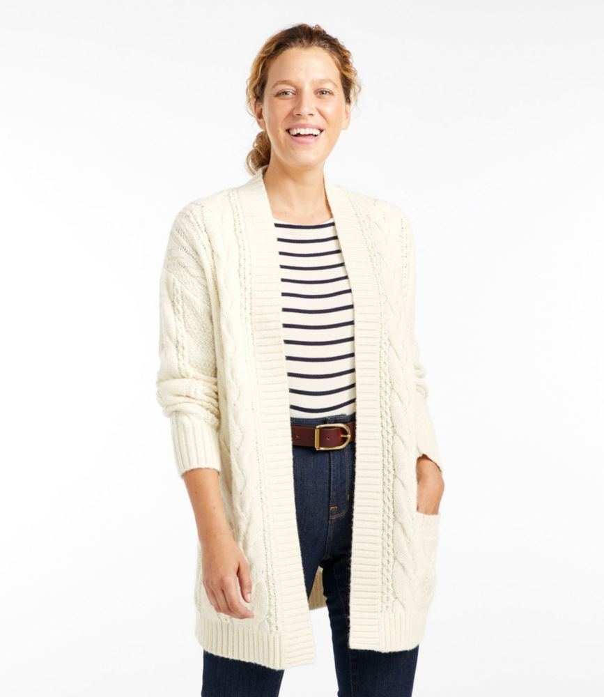 ladies cable cardigan