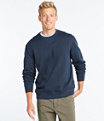 Men's Athletic Sweats, Crewneck, Navy, small image number 1