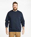 Men's Athletic Sweats, Crewneck, Navy, small image number 3