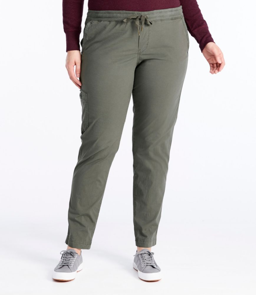 Women's Stretch Ripstop Pull-On Pants, Slim-Leg, Sandbar, small image number 2