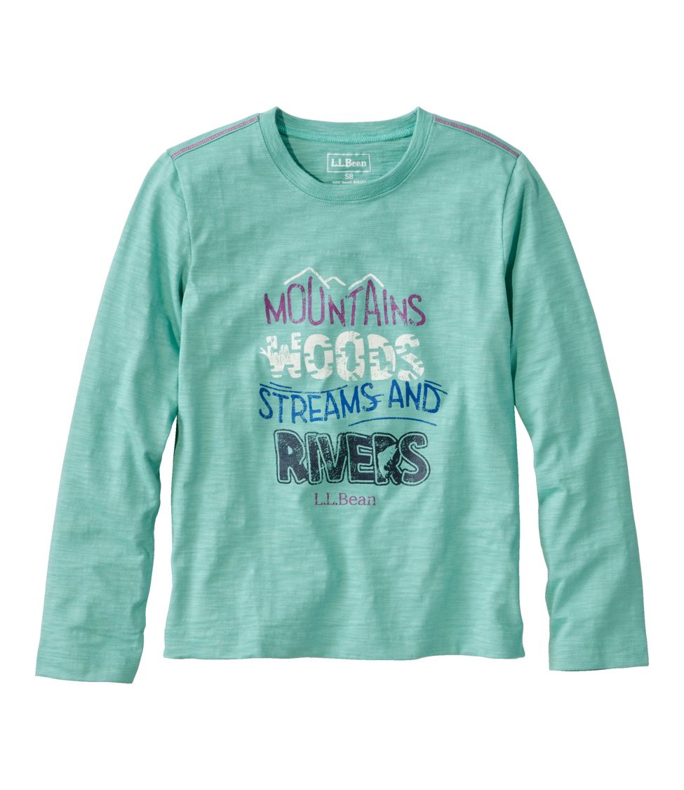 Kids' Graphic Tee, Long-Sleeve Glow-in-the-Dark at L.L. Bean