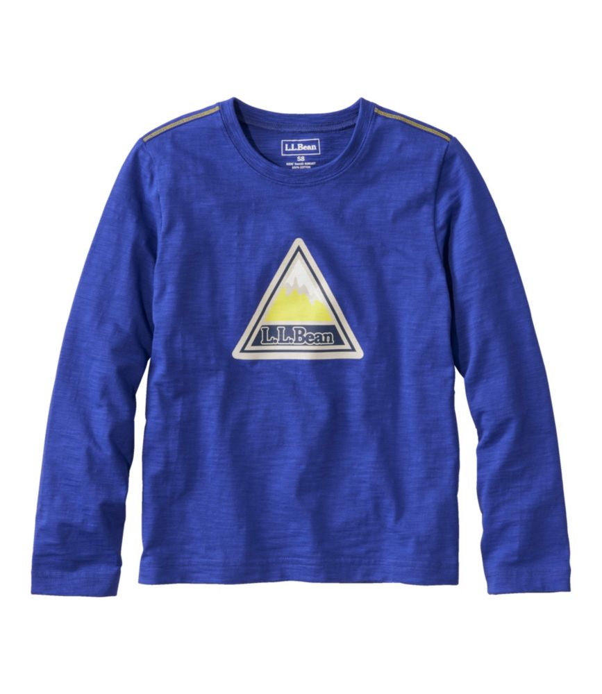 Kids' Graphic Tee, Long-Sleeve Glow-in-the-Dark, Bright Sapphire L.L.Bean, small image number 1