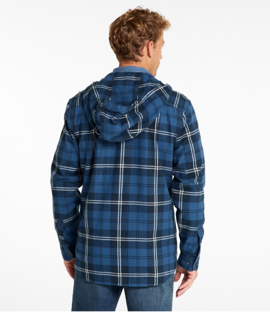 mens flannel hooded shirt