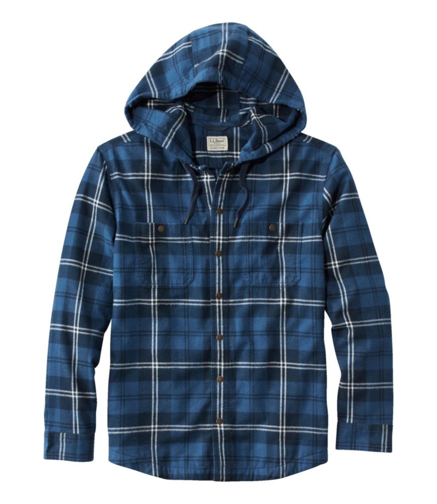 Mens flannel hoodie shirt on sale