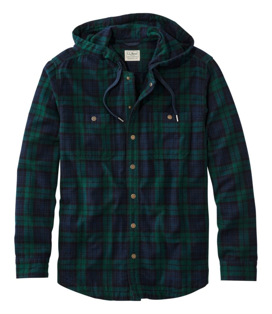 Ll bean flannel hoodie sale