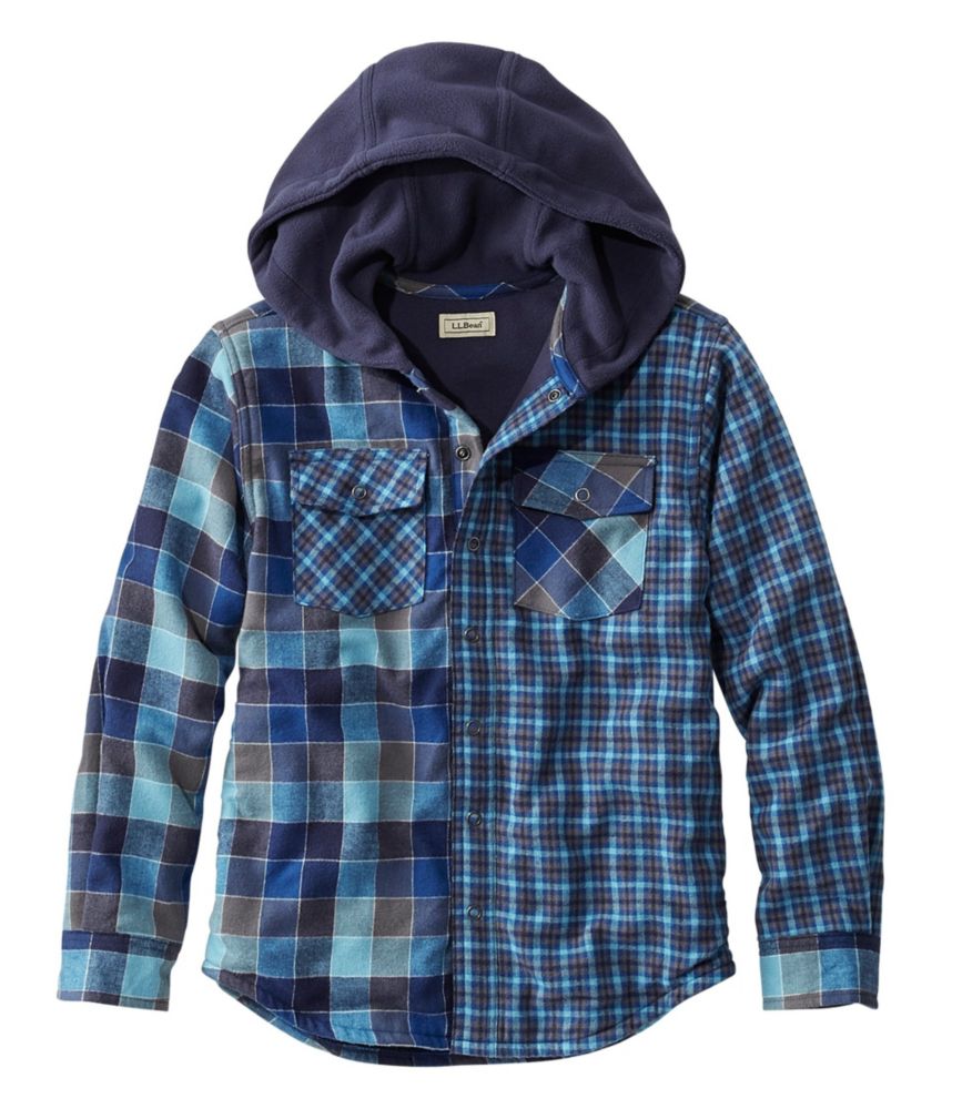 hooded lined flannel jacket