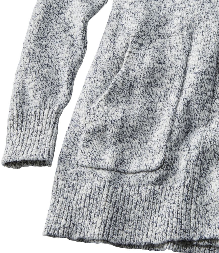 Women's Cotton Ragg Sweater, Open Cardigan