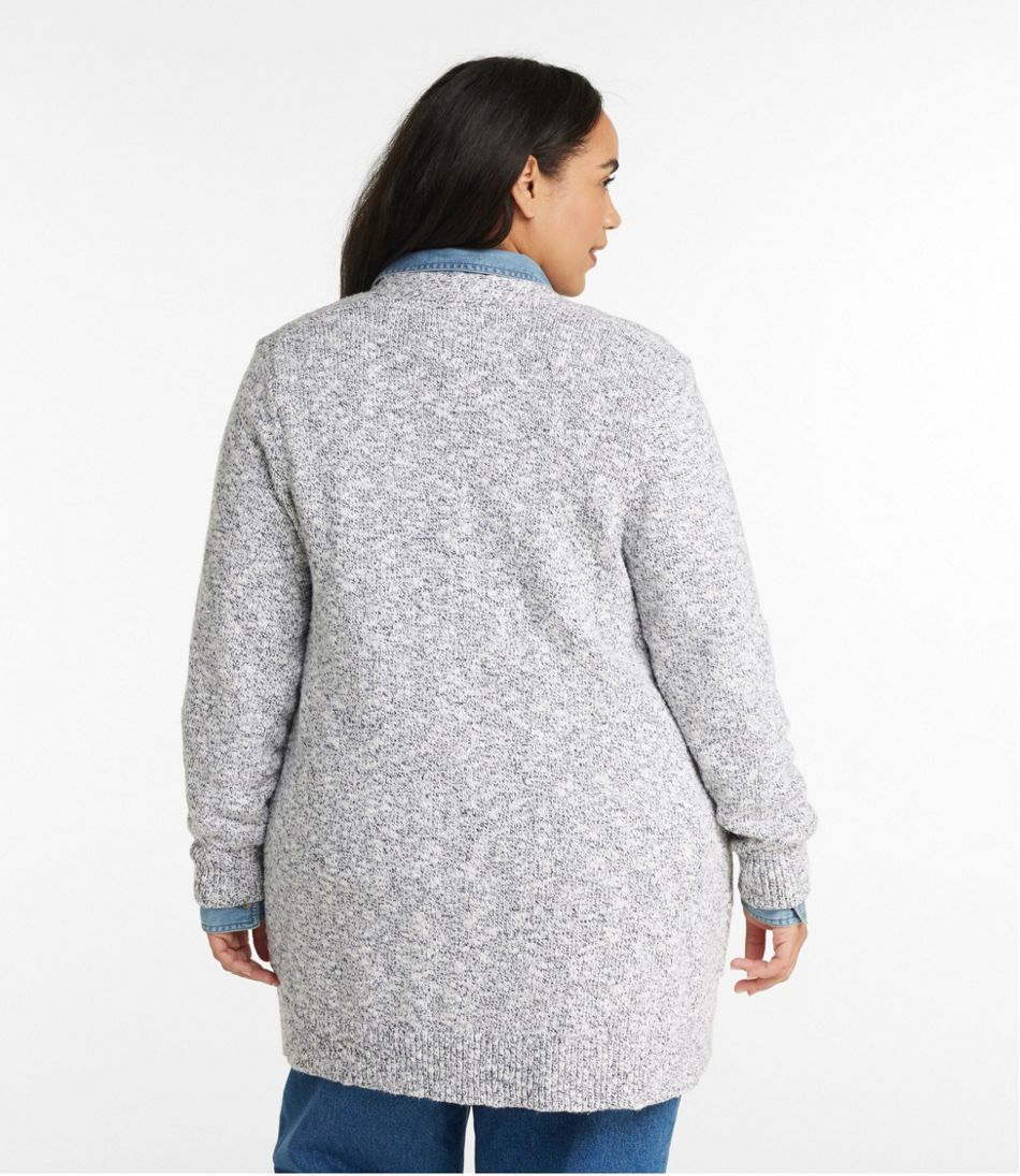 Women's Cotton Ragg Sweater, Open Cardigan