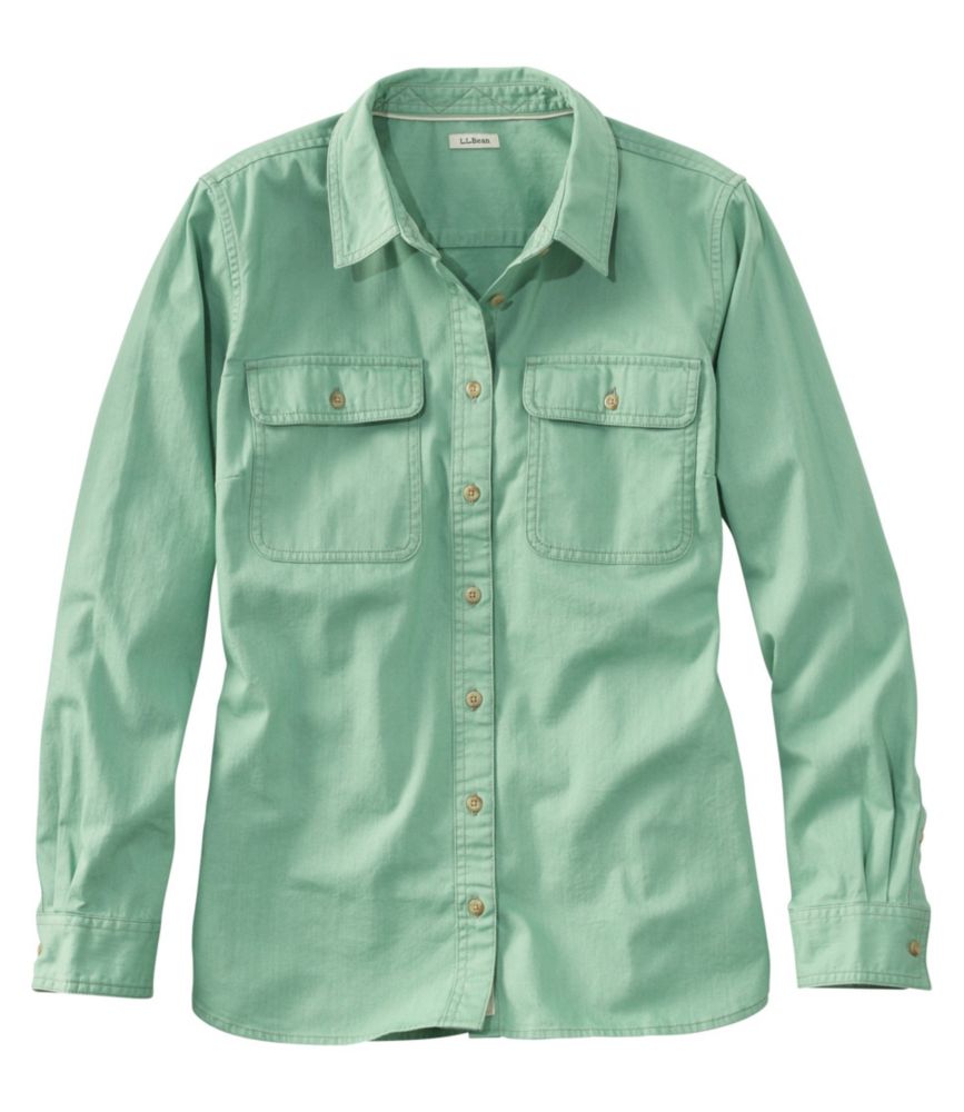 Women's L.L. Bean Heritage Washed Denim Shirt, Long-Sleeve