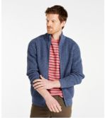 Men's Organic Cotton Waffle Sweater, Full Zip