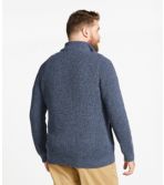 Men's Organic Cotton Waffle Sweater, Full Zip