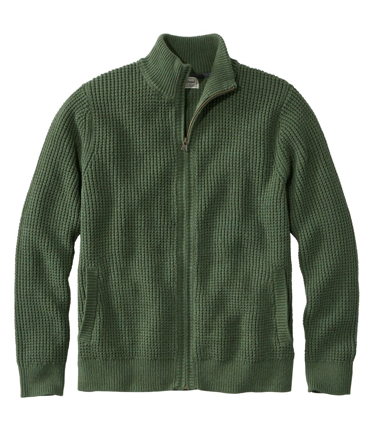 Men's Organic Cotton Sweater, Full Zip