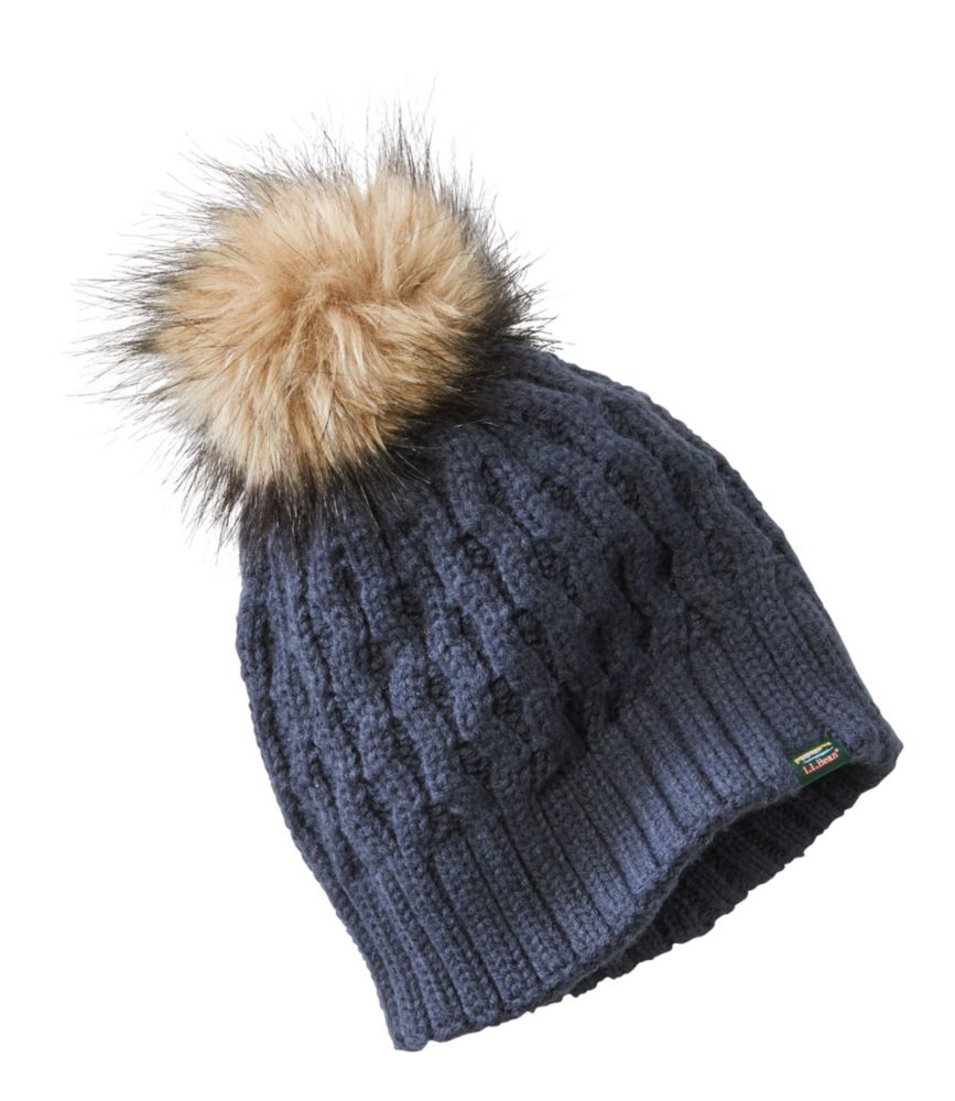 Kids' Cozy Cable Pom Hat, , small image number 1